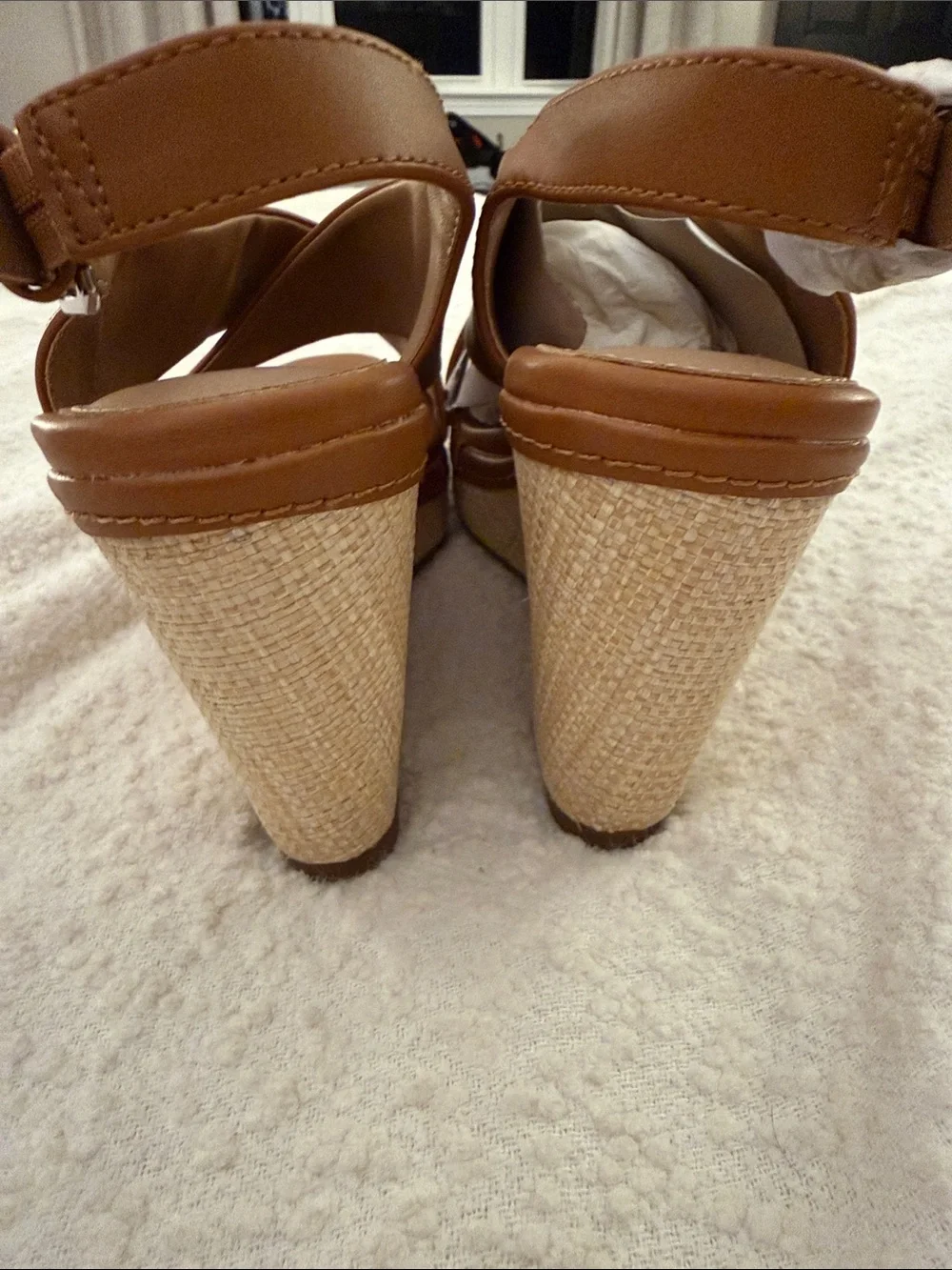 dv by Dolce Vita Tan Leather Crisscross Slingback Sandals